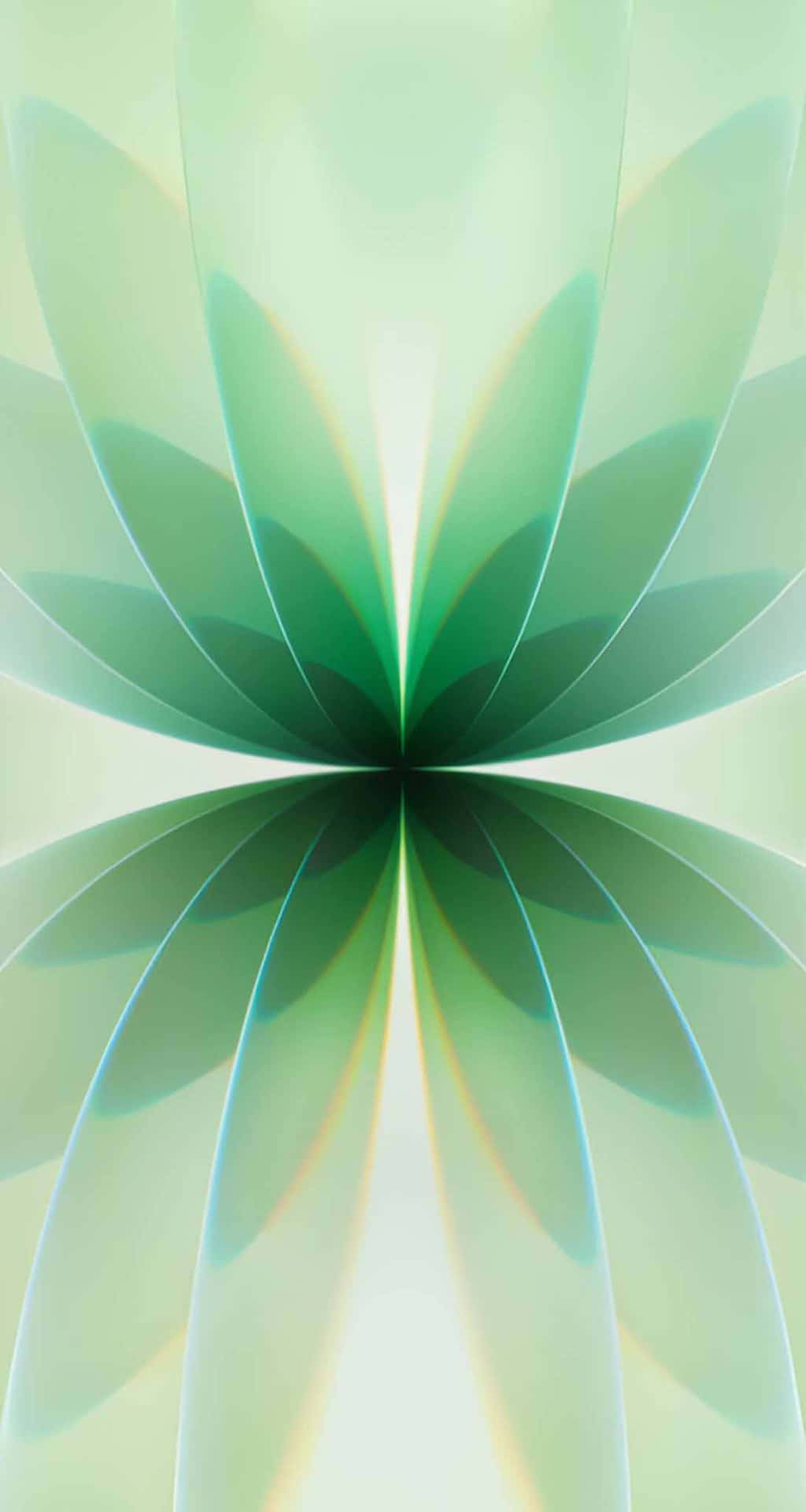 Fondo Abstracto De Flor Verde Para Iphone 17 Fondo de pantalla
