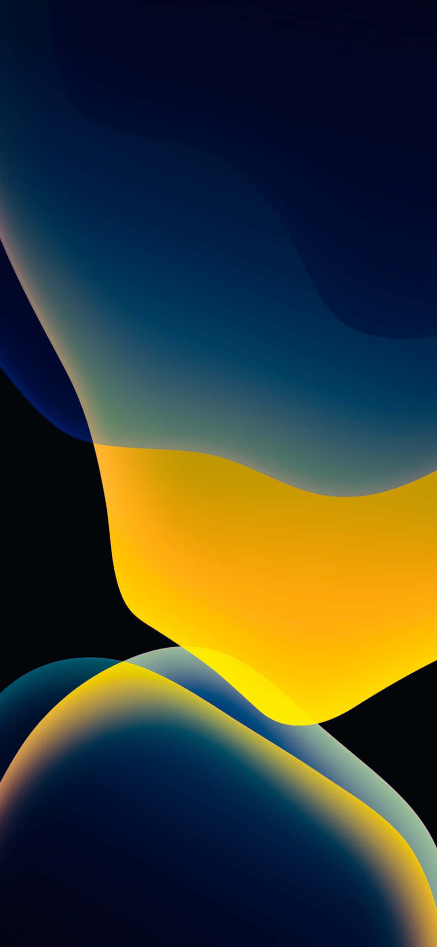 Iphonesxs Max Abstraktes Blau Und Gold Leuchten Wallpaper