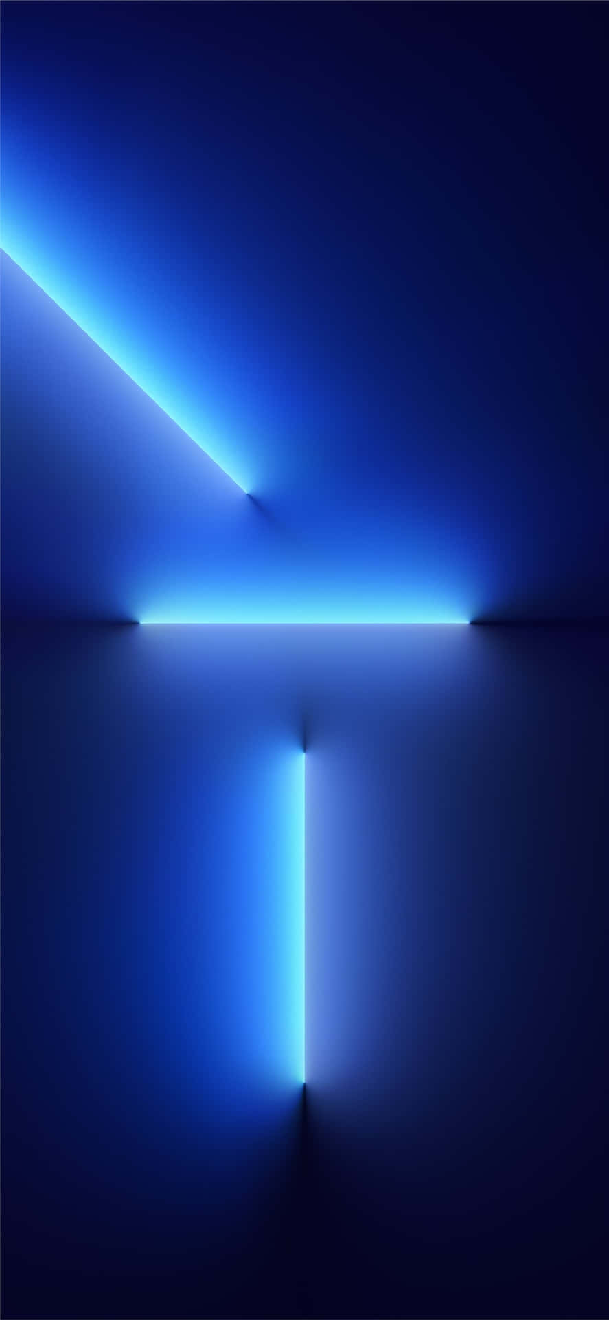 IPhones XS Max Blue Wall Lights Wallpaper
