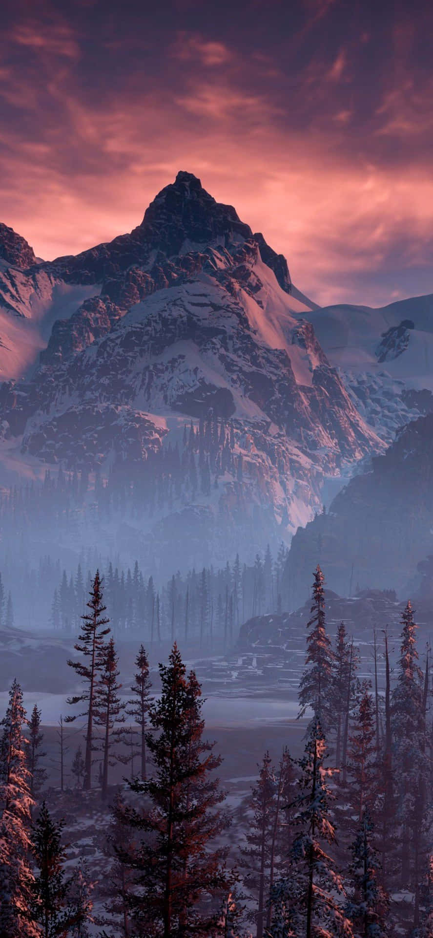 IPhones XS Max Snow Mountain Landscape Wallpaper