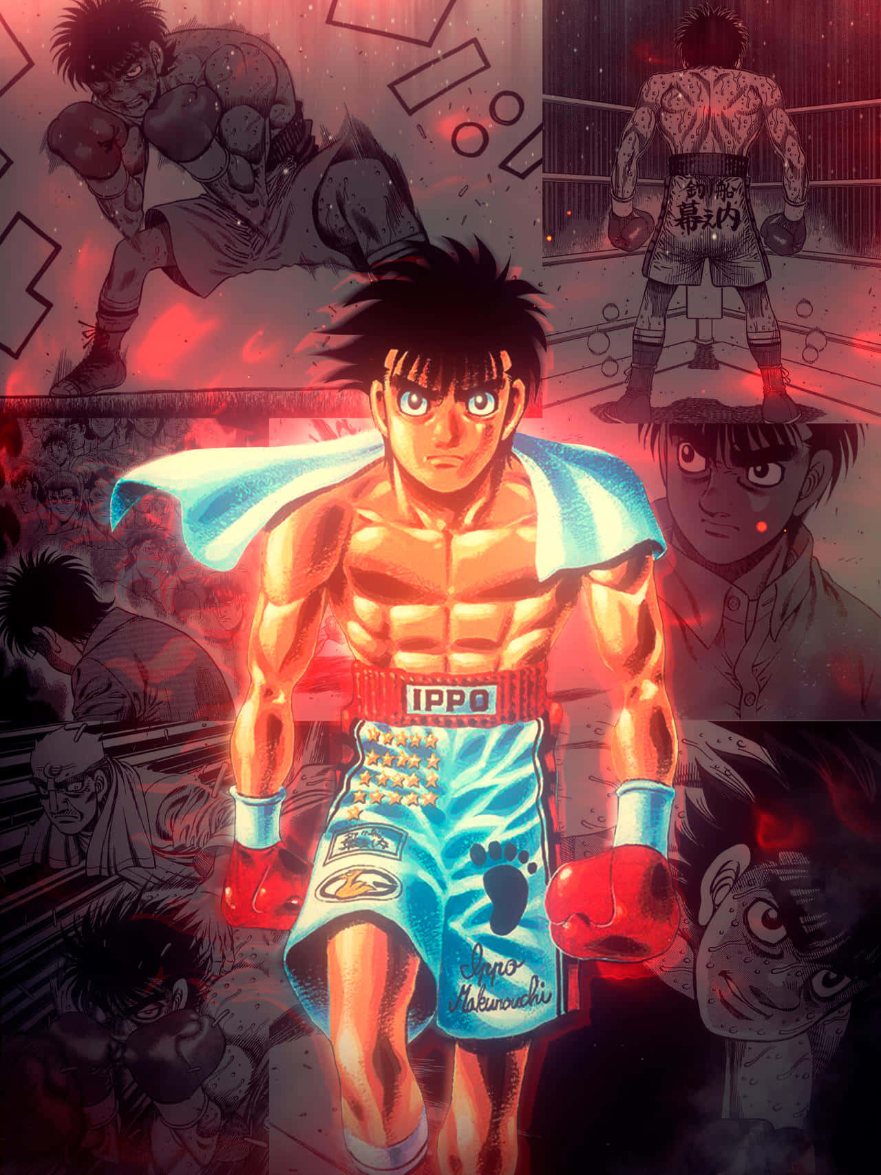 Ippo Makunouchi Anime Nyrkkeilymontaasi Taustakuva