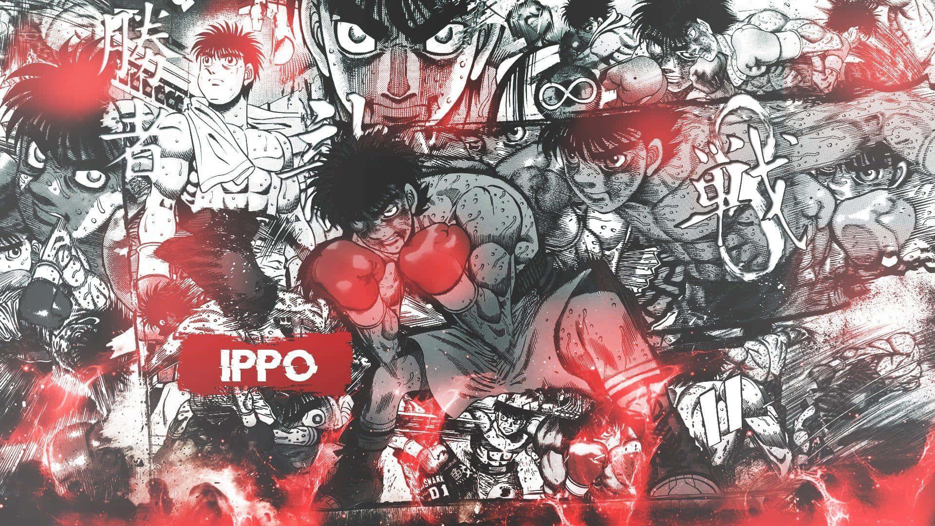 Ippo Makunouchi Anime Kollaasia Taustakuva