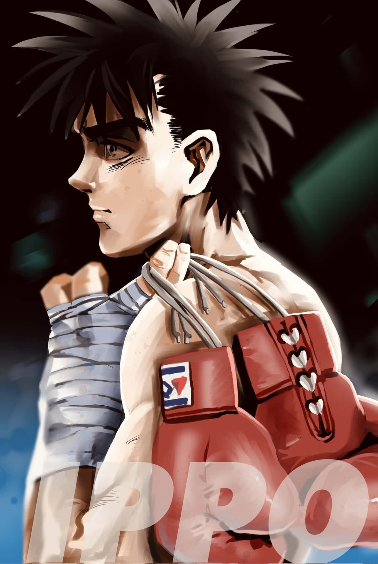 Ippo Makunouchi Nyrkkeily Anime Taide Taustakuva