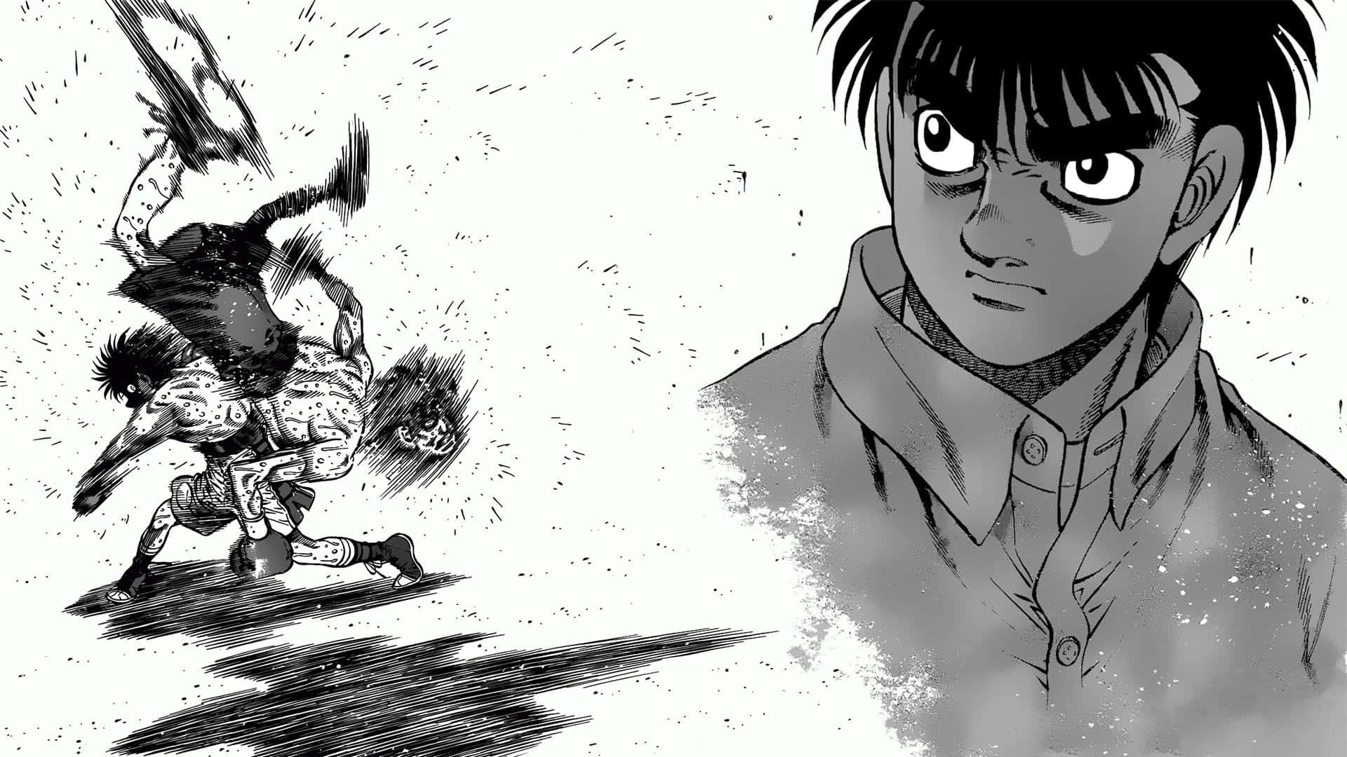 Ippo Makunouchi Boxing Manga Scene Wallpaper