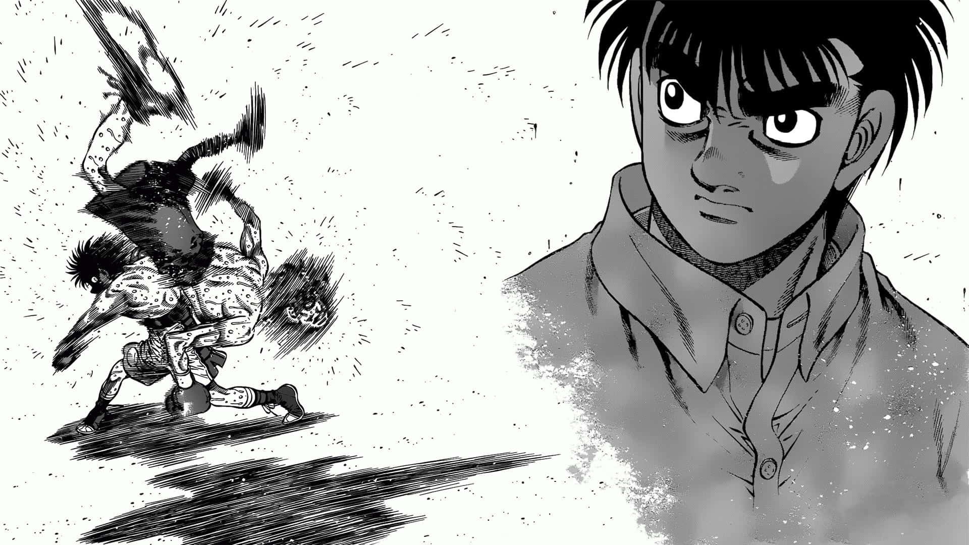 Ippo Makunouchi Nyrkkeily Manga Kohtaus Taustakuva