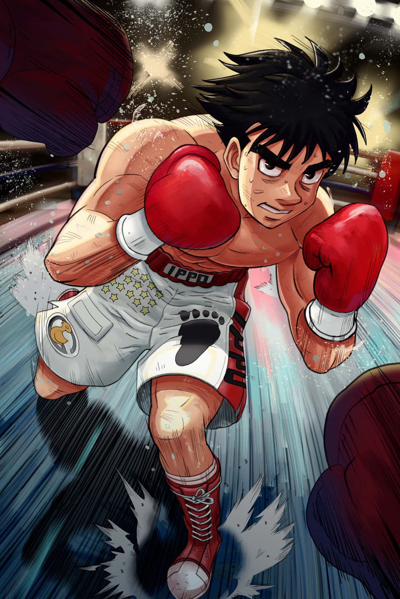 Ippo Makunouchi Boxing Match Wallpaper