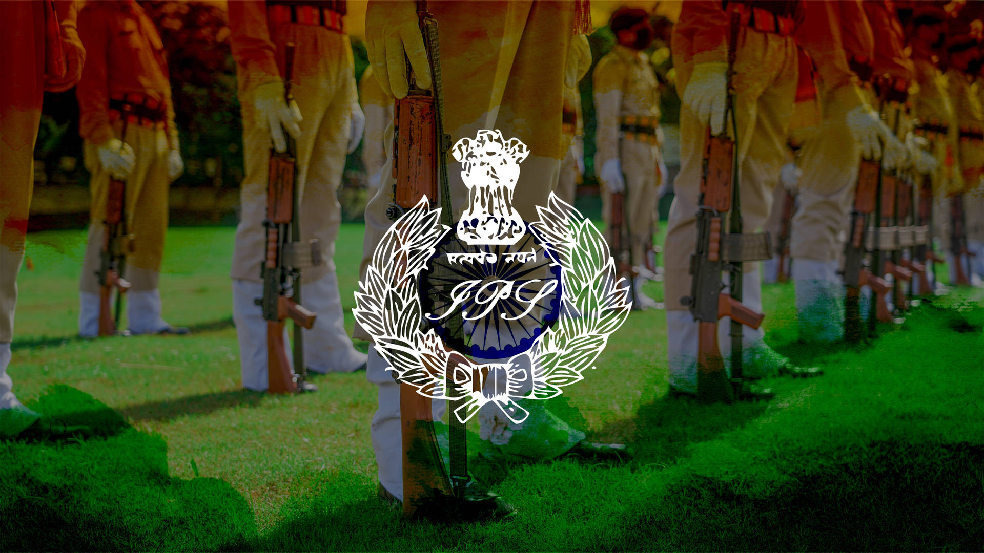 Ips Logo And Police Officers Wallpaper