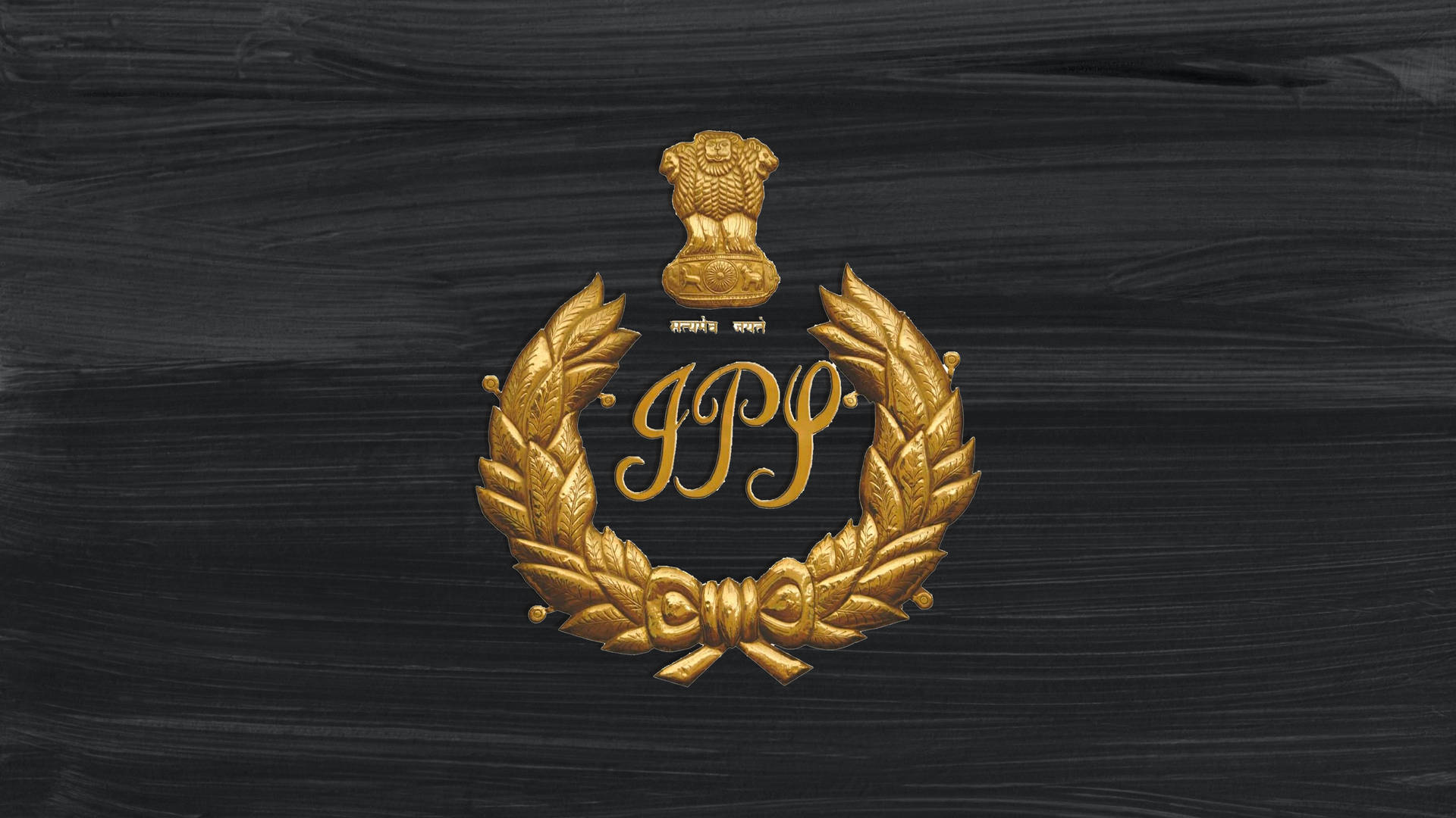 IPS Logo Black Wooden Wallpaper