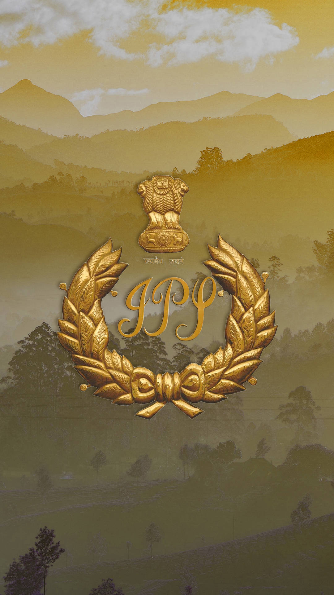 IPS Logo Mountain Ranges Wallpaper