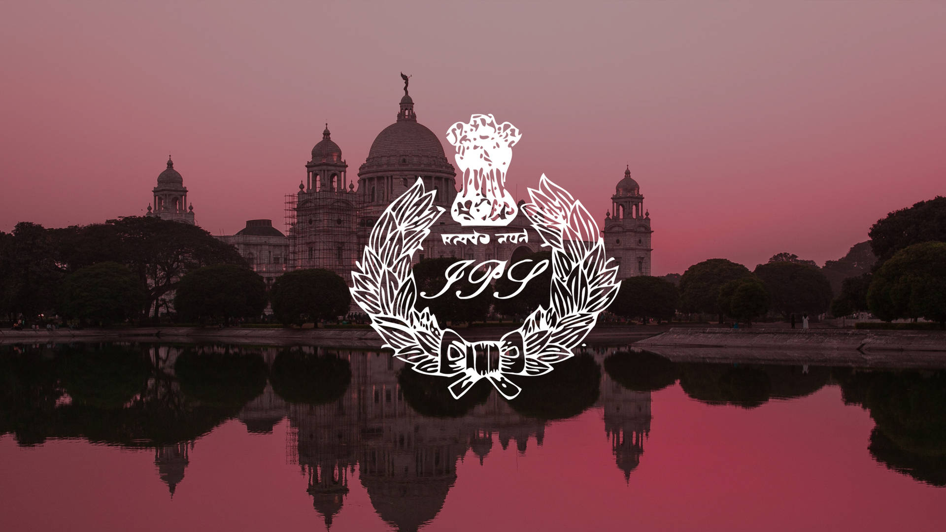 IPS Logo Victoria Memorial Wallpaper