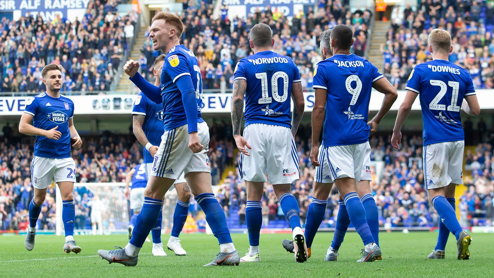 Caption: Ipswich Town Football Club - Passion and Pride at Portman Road Wallpaper