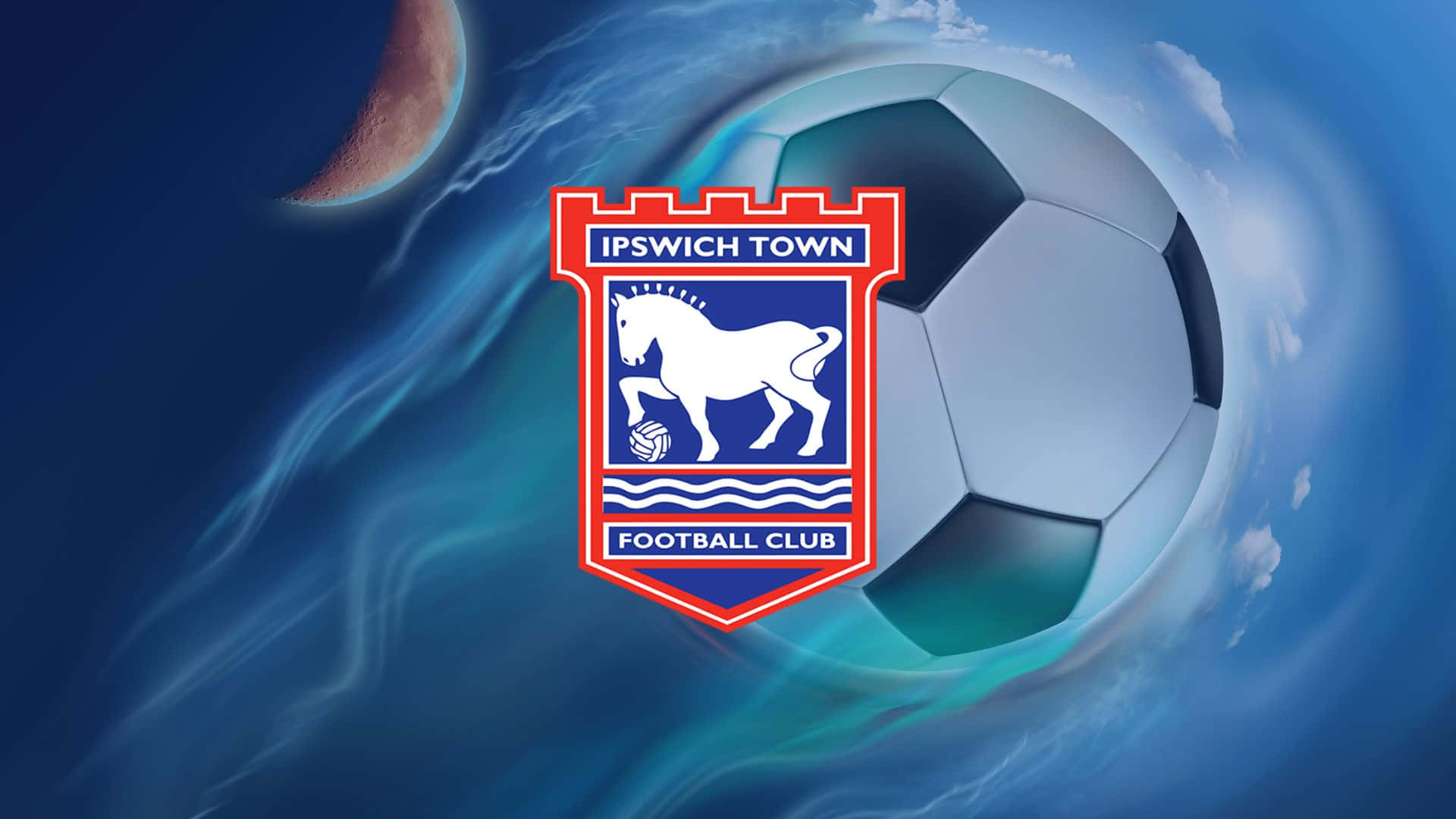 Ipswichtown Football Club En Acción. Fondo de pantalla