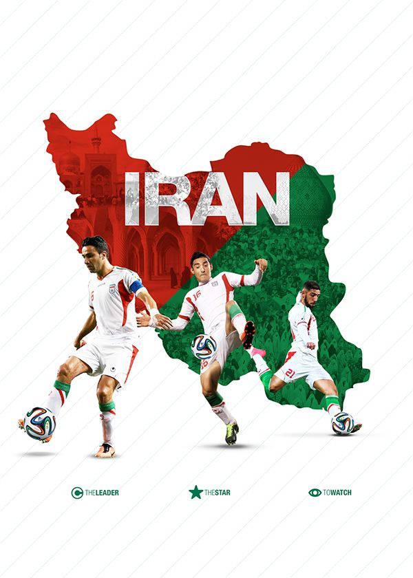 Seleçãonacional De Futebol Do Irã Fanart Da Copa Do Mundo Fifa 2022. Papel de Parede