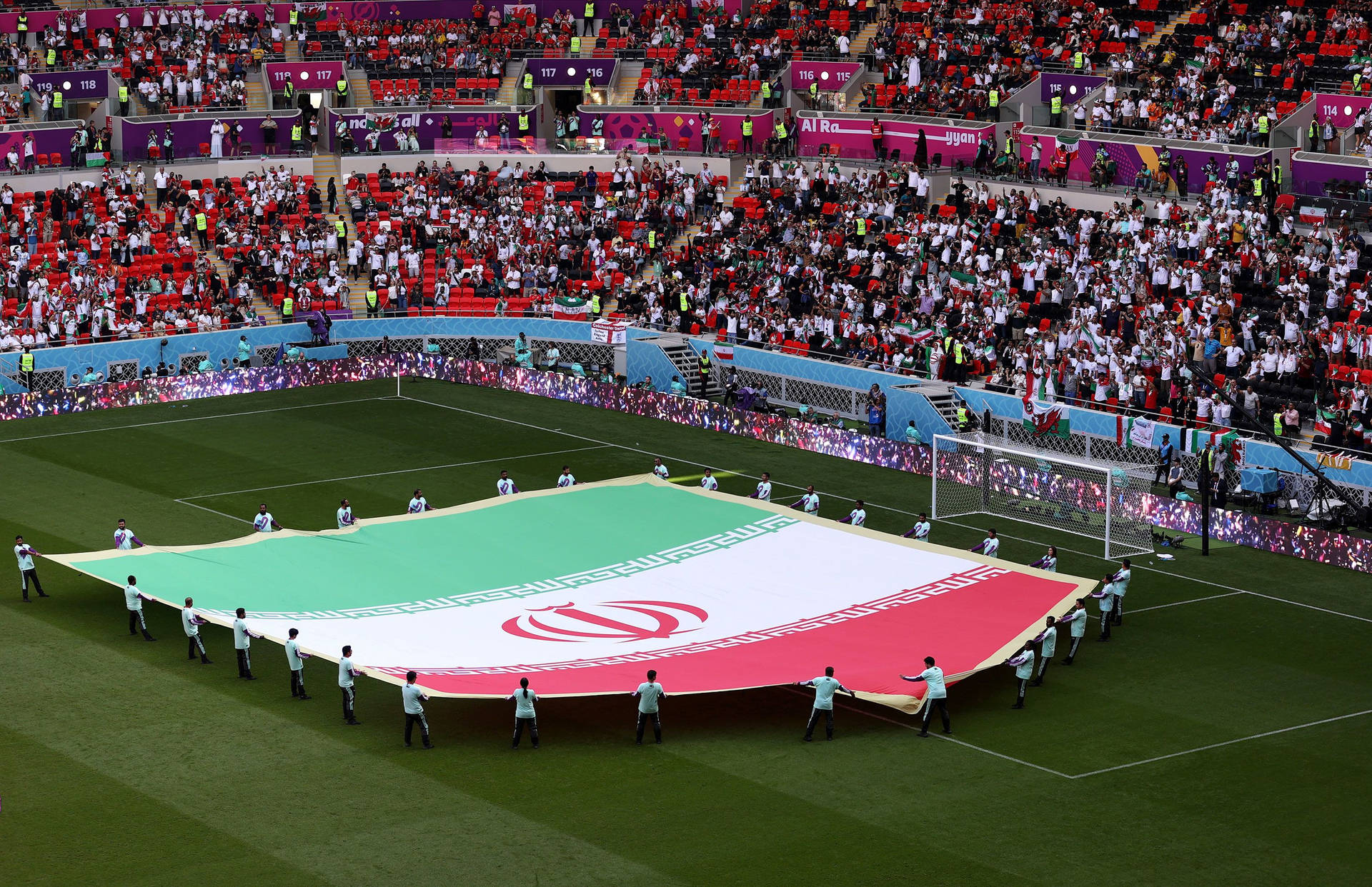 Iran National Football Team Fifa World Cup 2022 Flag Wallpaper