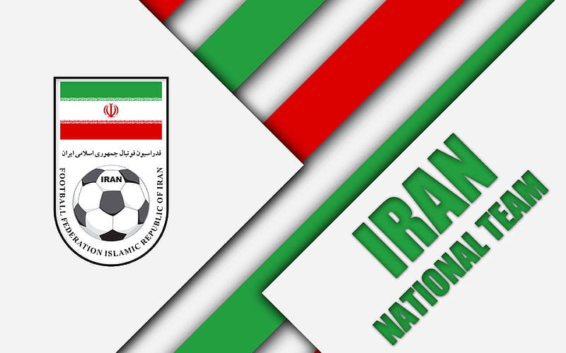 Logotipode La Selección Nacional De Fútbol De Irán. Fondo de pantalla
