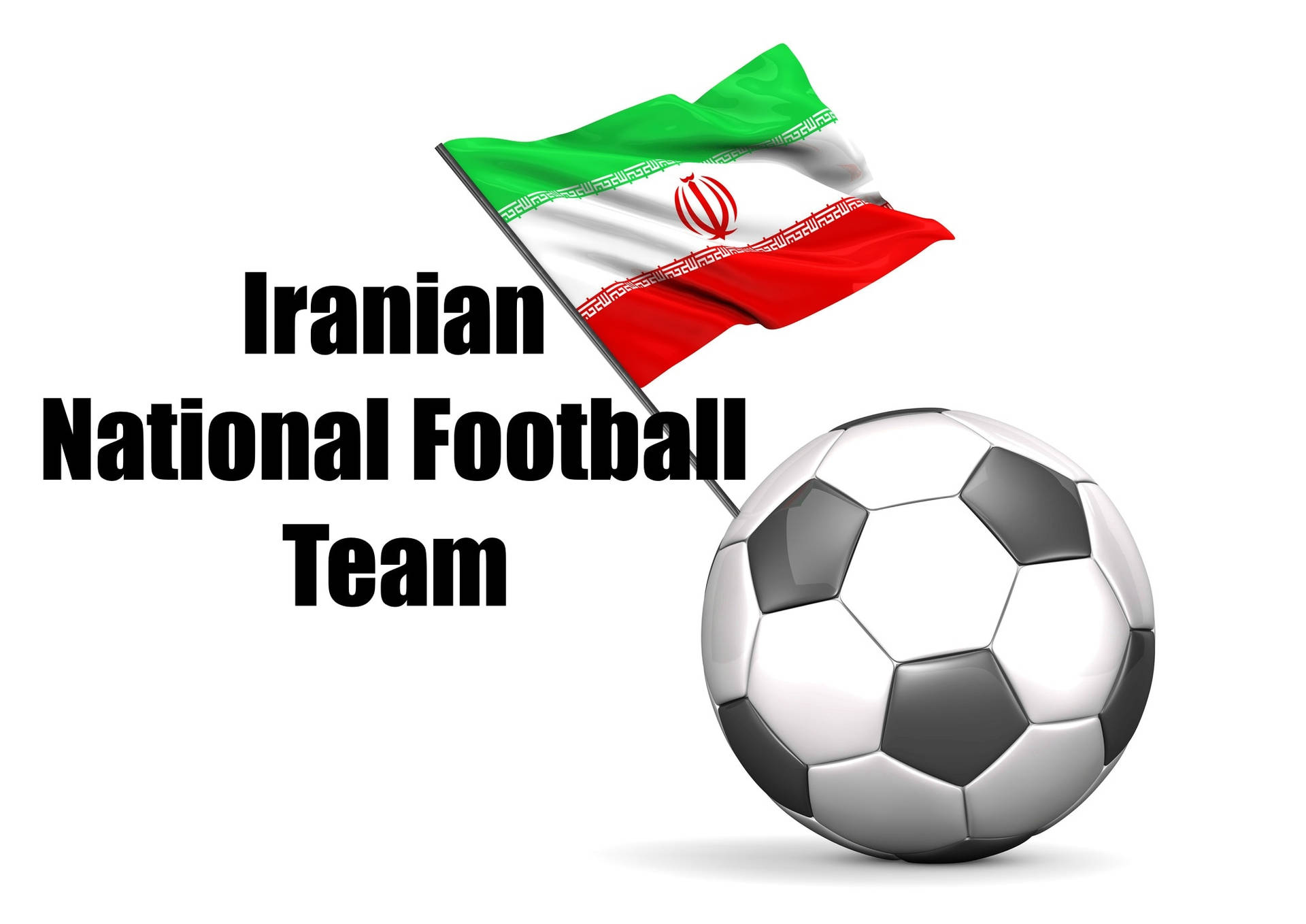 Iran National Football Team Vector Art Picture