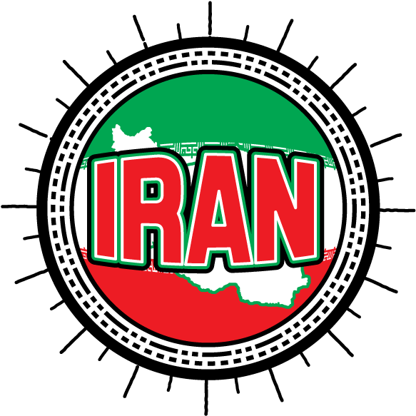 Iran Travel Patch Design PNG