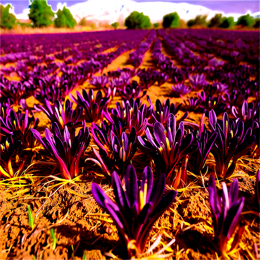 Download Iranian Saffron Fields Png 80 | Wallpapers.com