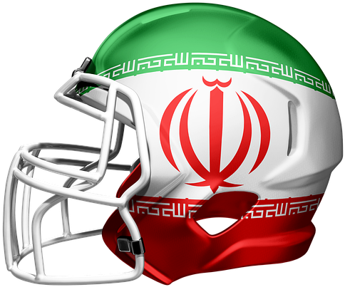 Iranian Themed Football Helmet PNG