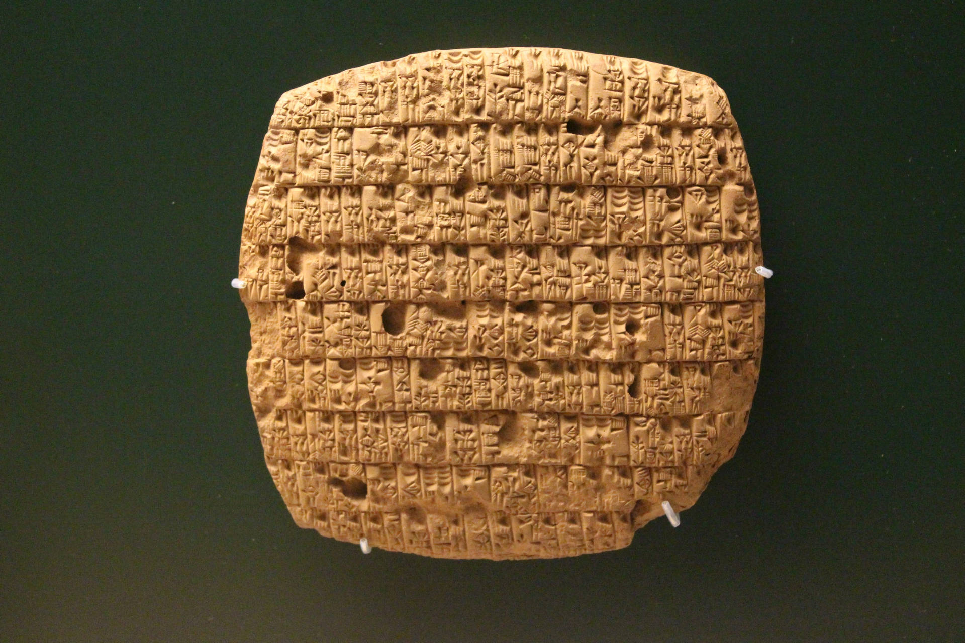 Iraq Cuneiform On Clay Tablet