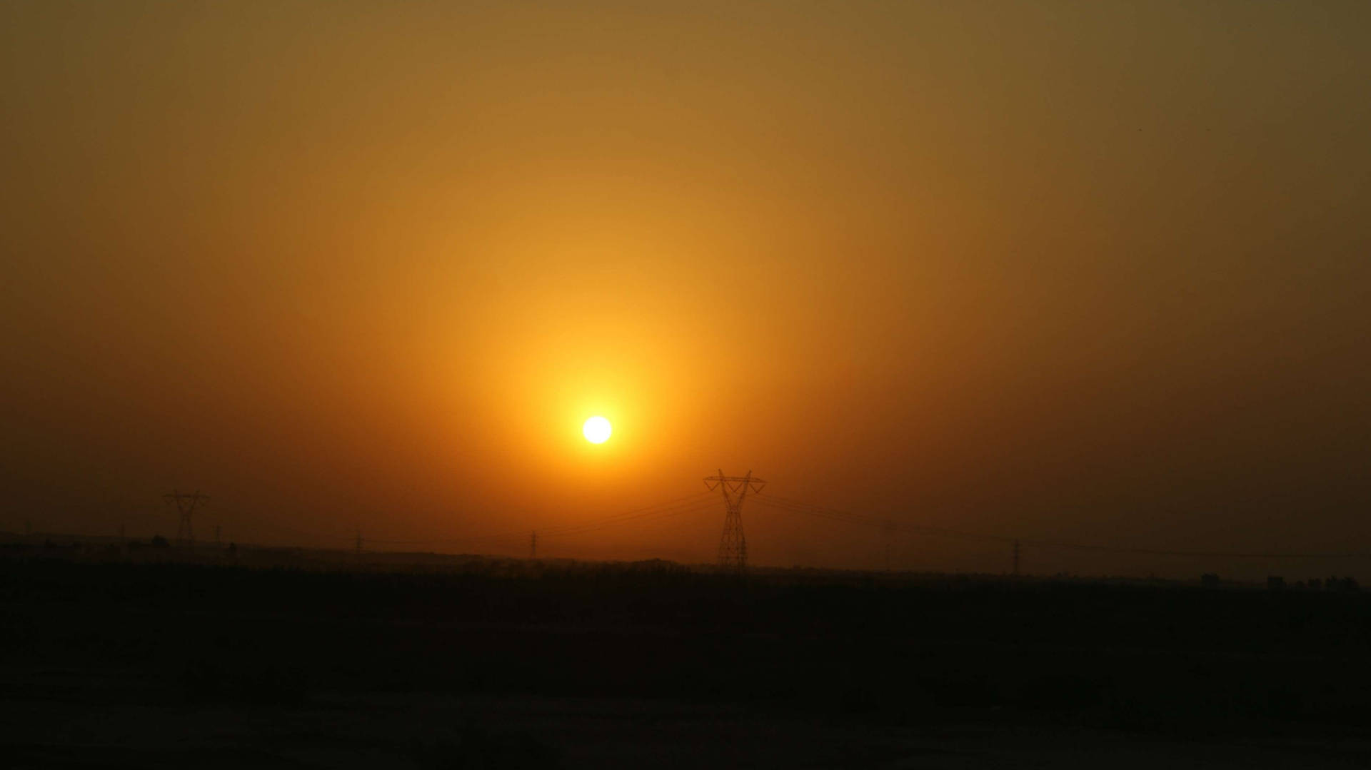 Iraq Electric Tower Sunset Wallpaper