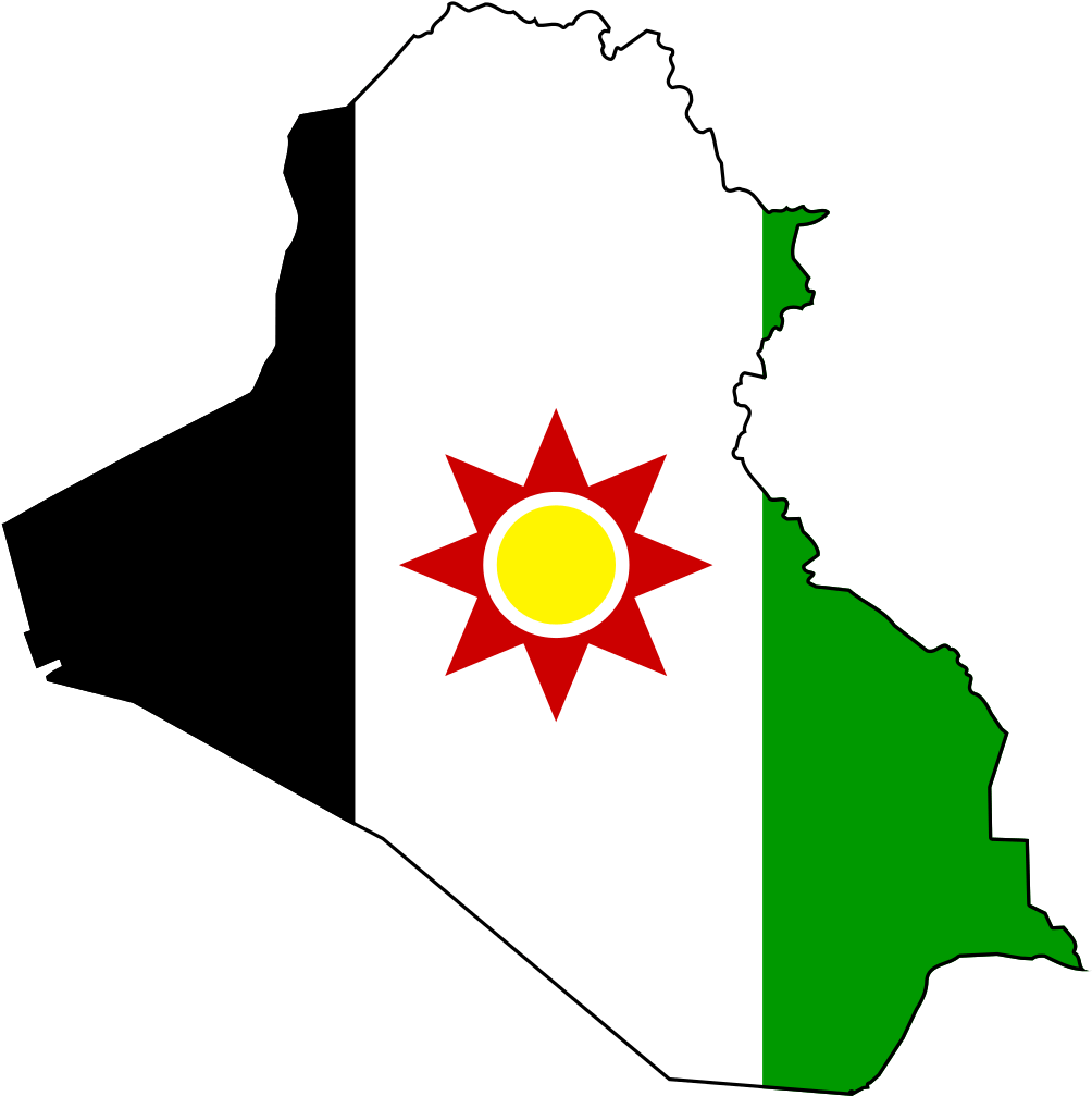 Iraq Kurdistan Map Graphic PNG