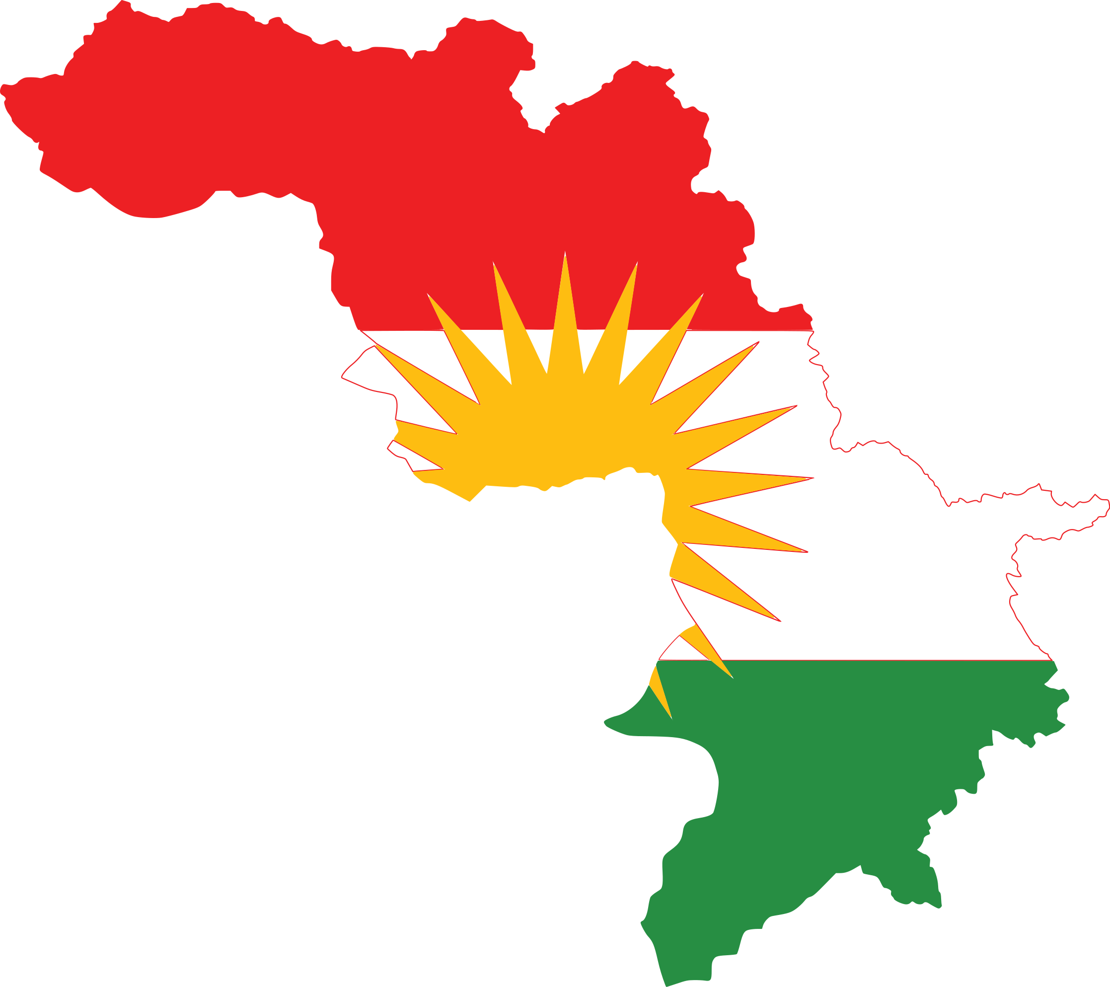 Iraq Kurdistan Map Graphic PNG
