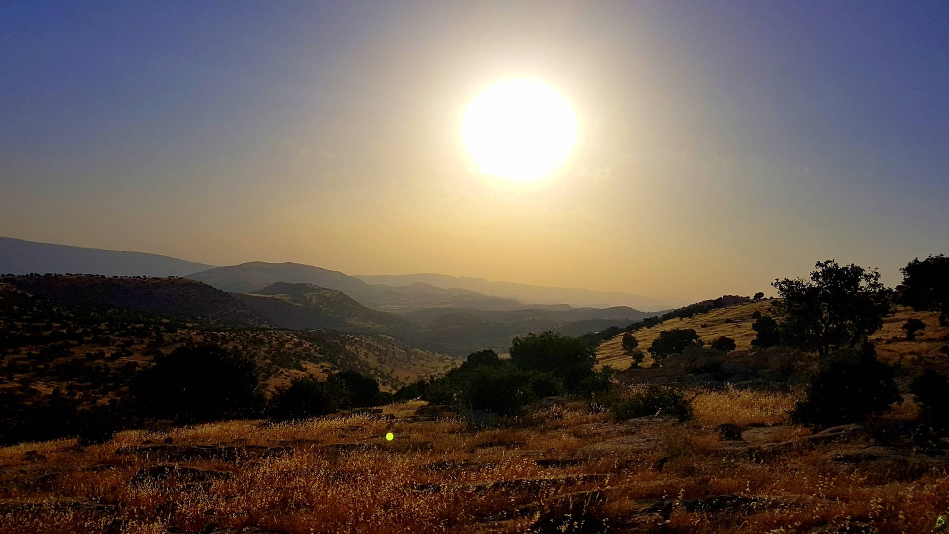 Iraq Kurdistan Mountain Sun
