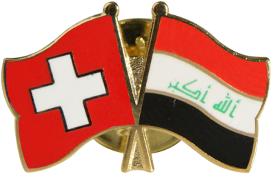 Iraq Switzerland Flag Pins PNG