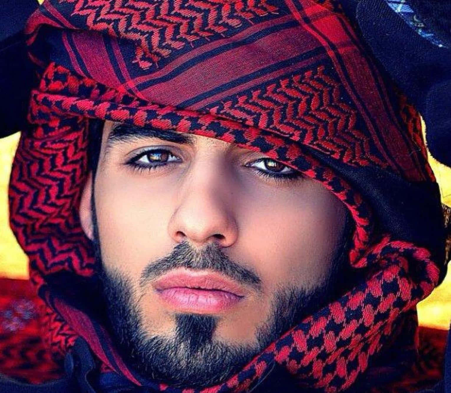 Iraqi Model Omar Borkan Al Gala Arab Man Wallpaper