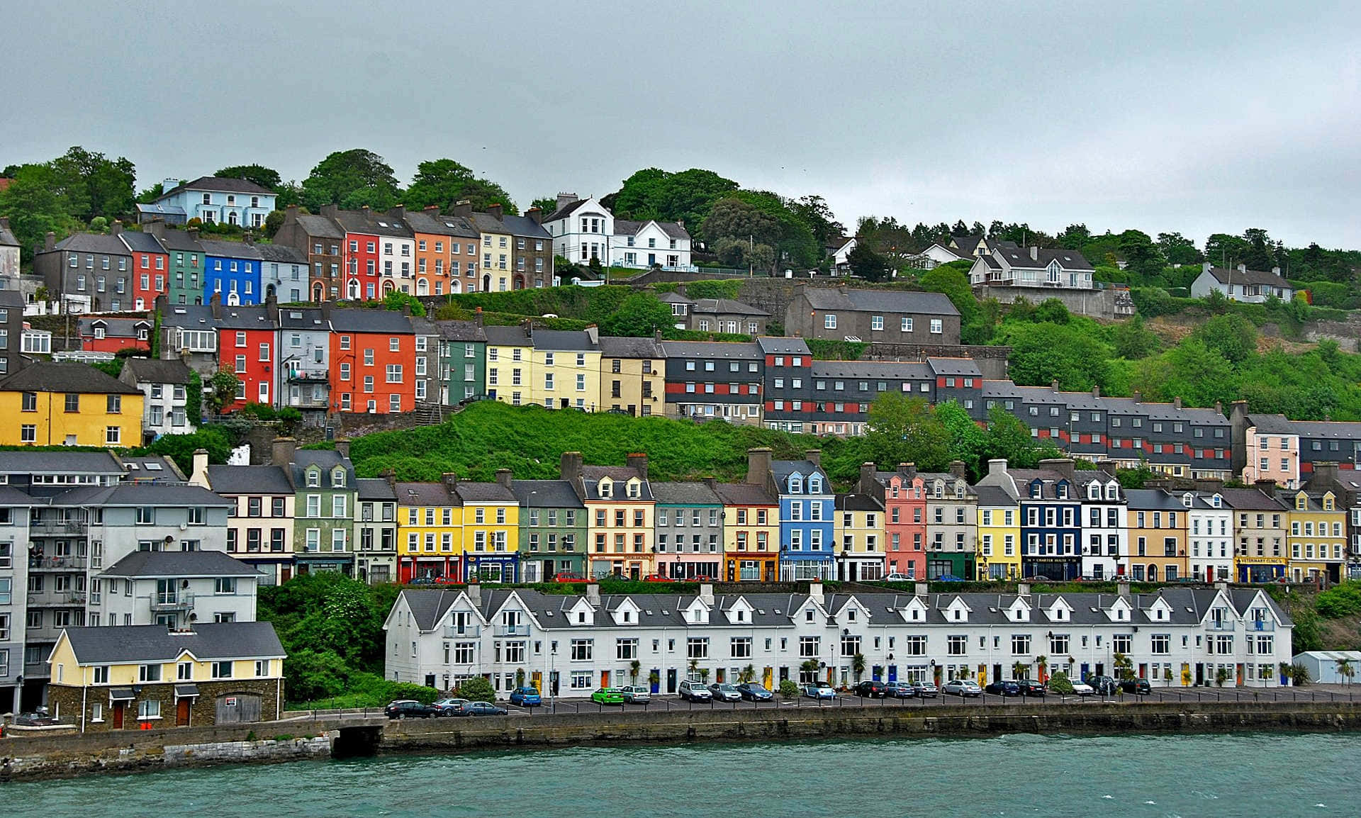 Hillside Houses Ireland Desktop Wallpaper