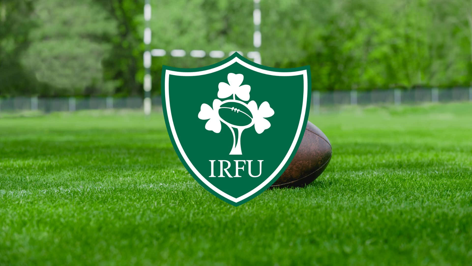 Green Momentum - Ireland Rugby Team in Action Wallpaper