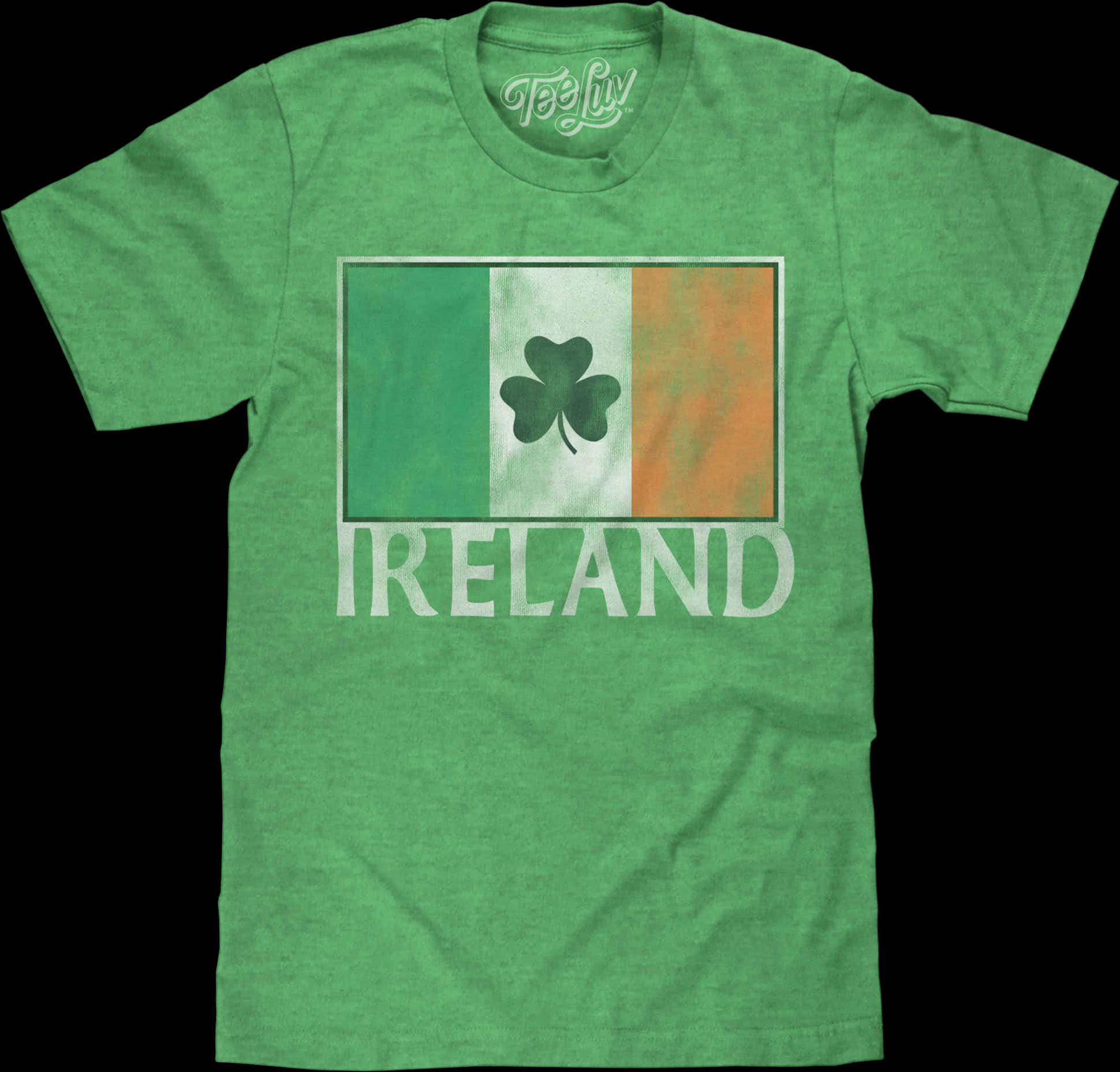 Ireland Shamrock Flag T Shirt PNG