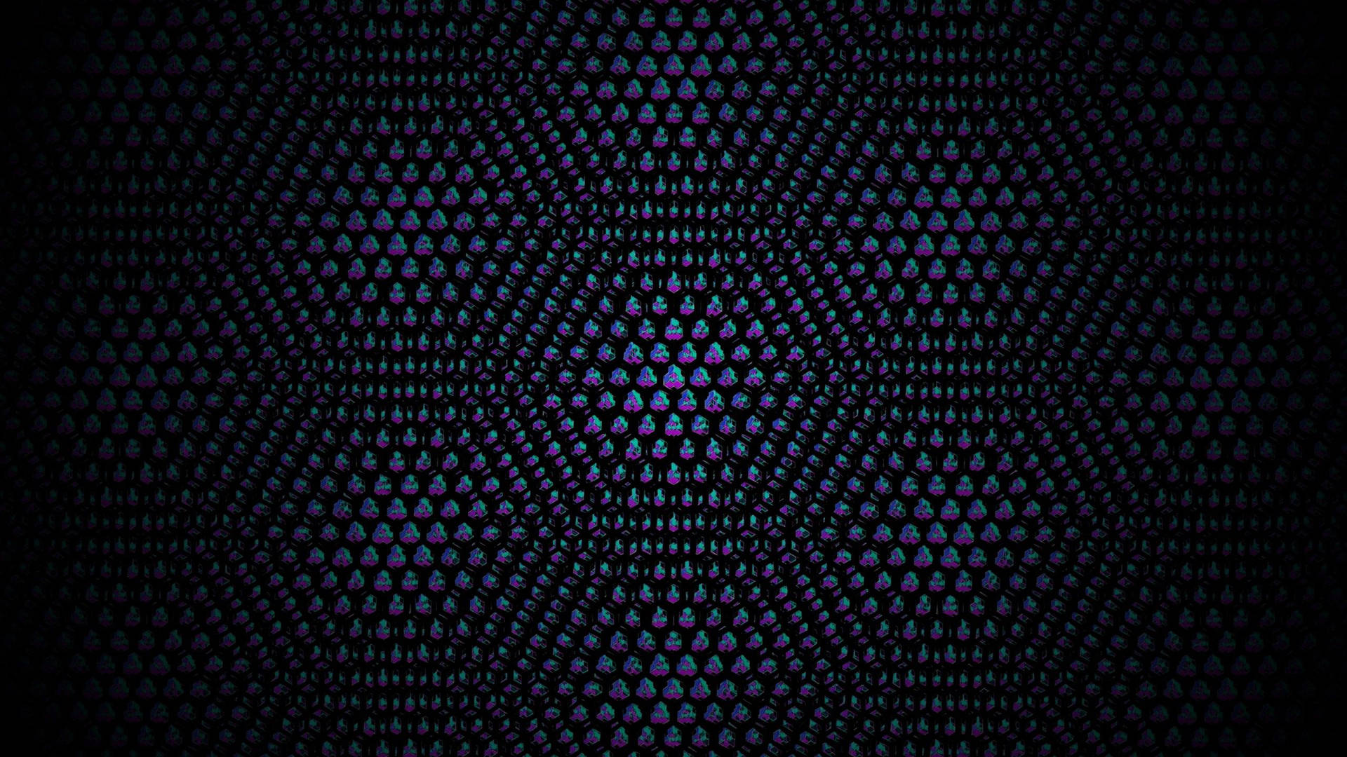 Iridescent Hexagon Studs Wallpaper