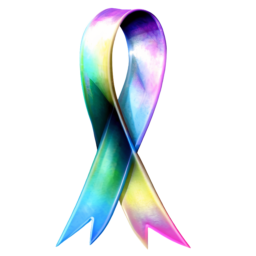 Iridescent Ribbon Png 06242024 PNG