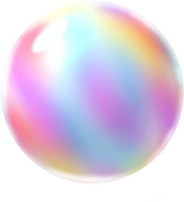 Iridescent Soap Bubble PNG