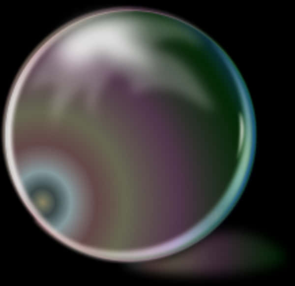 Iridescent Soap Bubble PNG