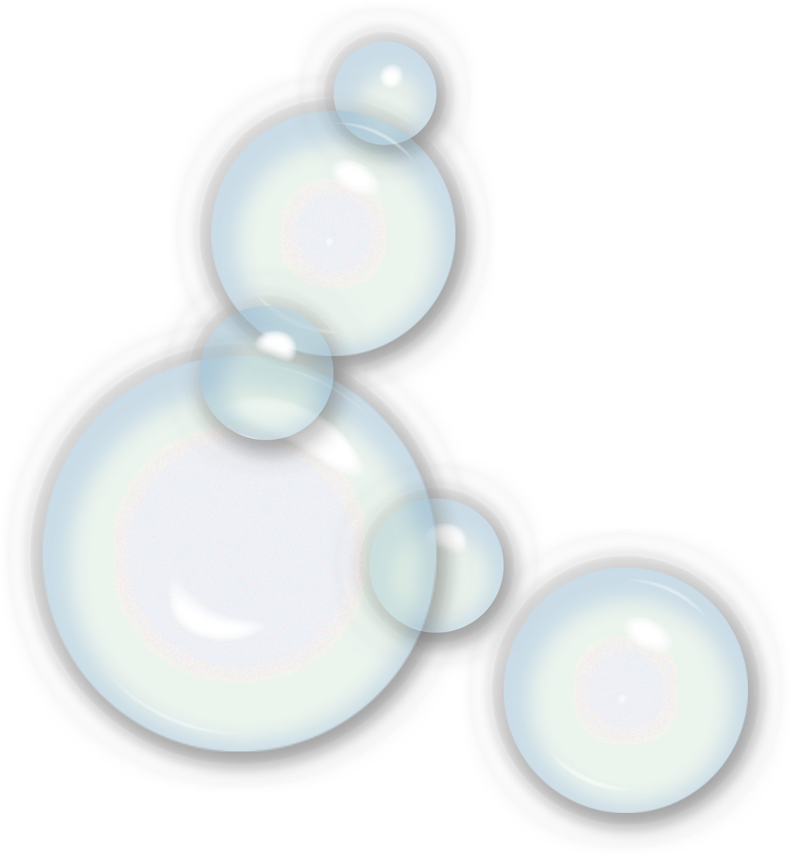 Iridescent Soap Bubbles Cluster.png PNG
