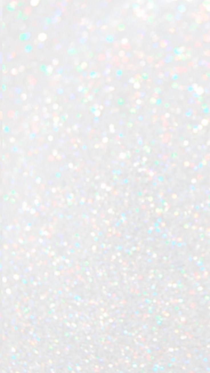 Iridiscent White Glitter Sparkle Iphone Wallpaper