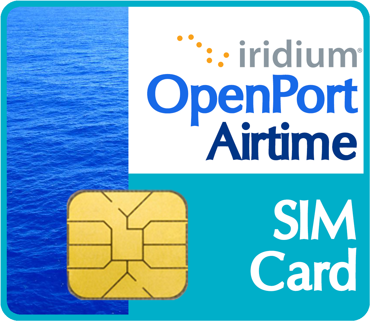 Iridium Open Port Airtime S I M Card PNG