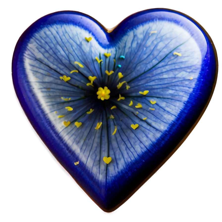 Iris Blue Heart Icon Png Qcg PNG