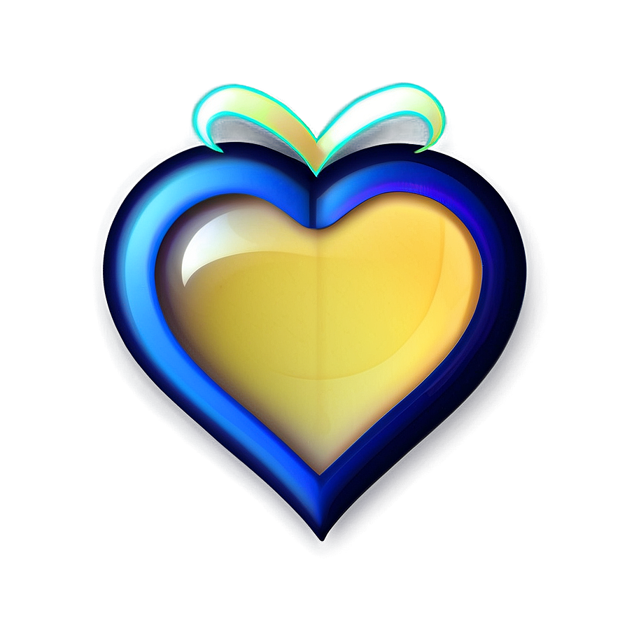 Iris Blue Heart Icon Png Qot PNG