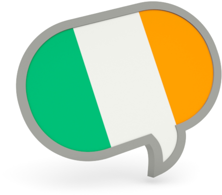 Irish Flag Speech Bubble PNG