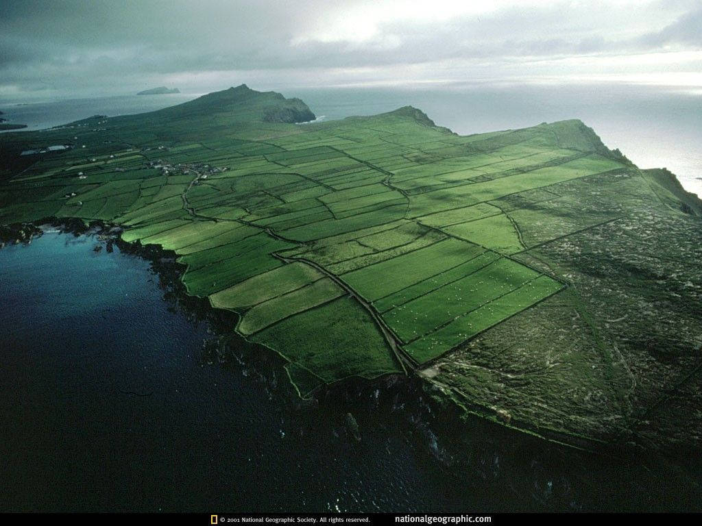 Irischegeographische Insel. Wallpaper