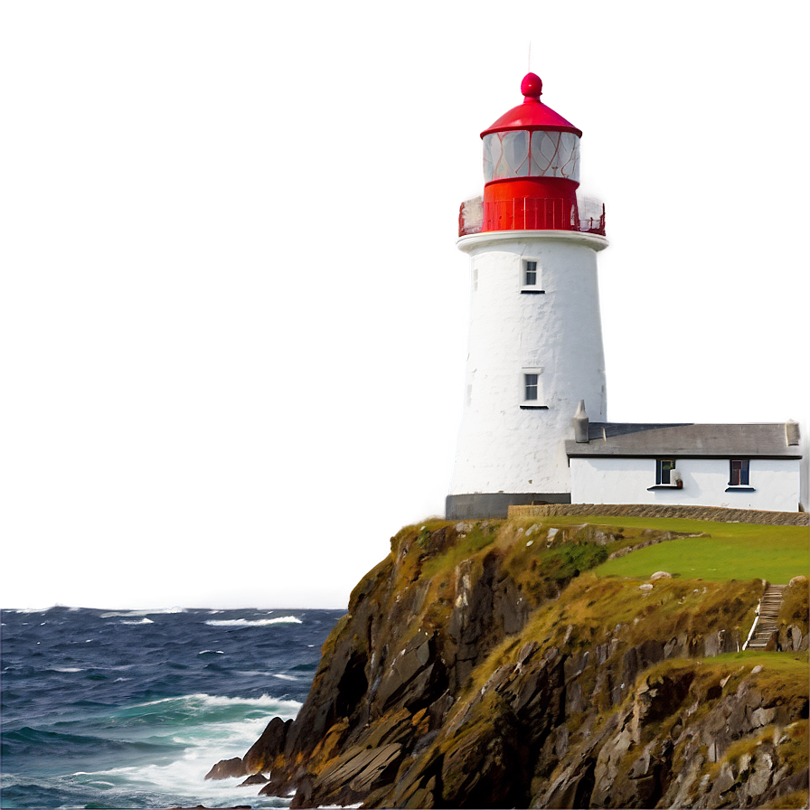 Irish Lighthouse Seascape Png 06232024 PNG