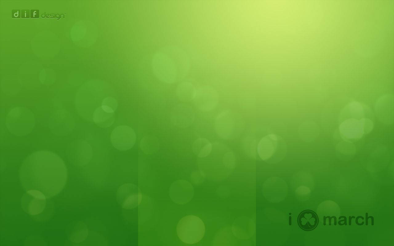 Irish Ombre Green Poster