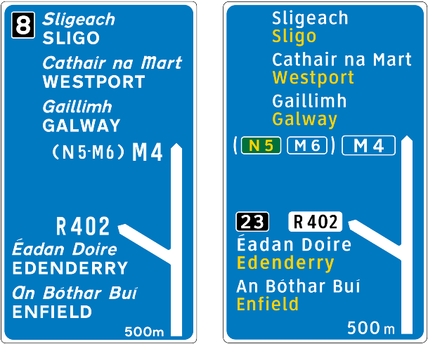 Irish_ Road_ Signs_ Directions PNG