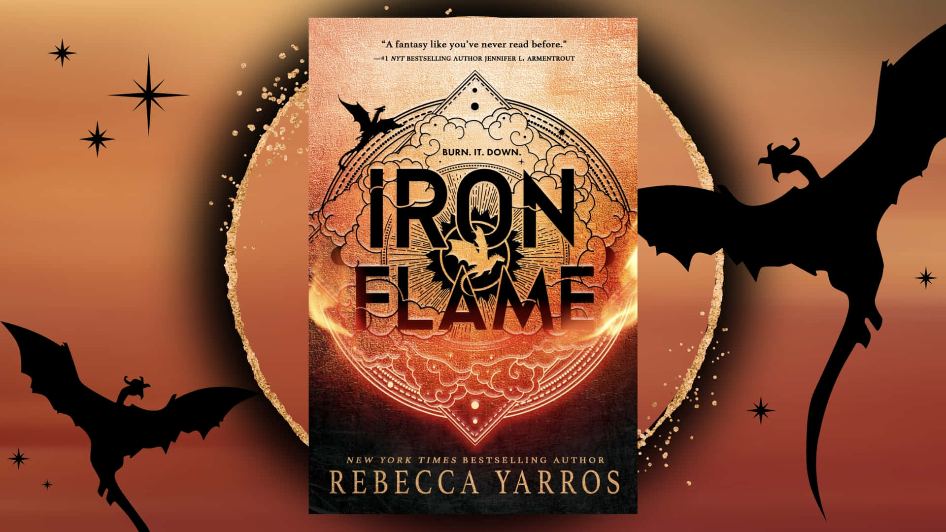 Iron Flame Fantasy Book Cover Wallpaper