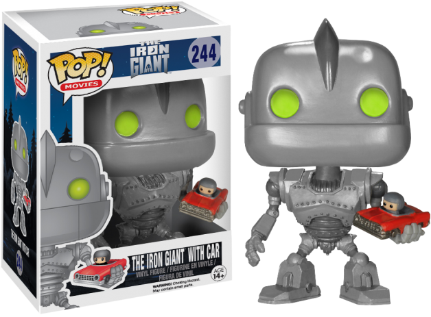 Iron Giant Funko Pop With Car PNG