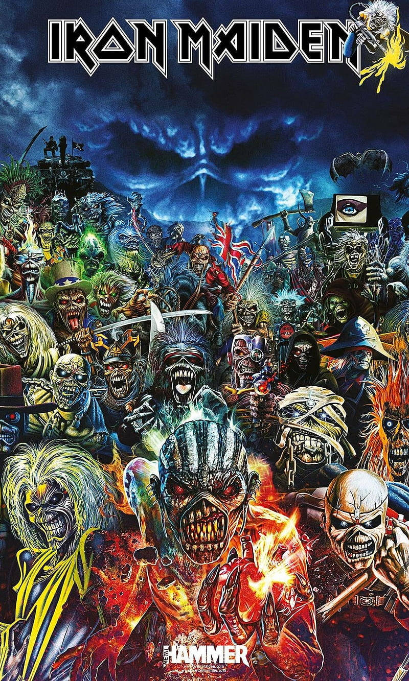 Iron Maiden Eddie Poster Background